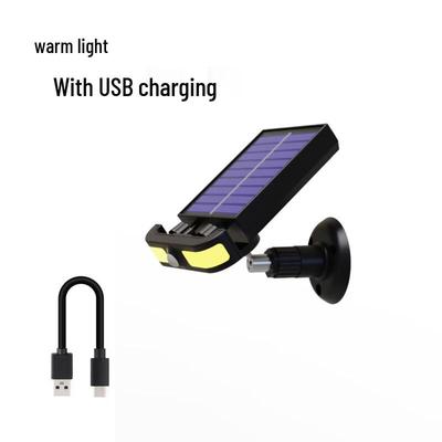 Solar-Bewegungssensor Außen-Nachtlicht mit USB-Laden