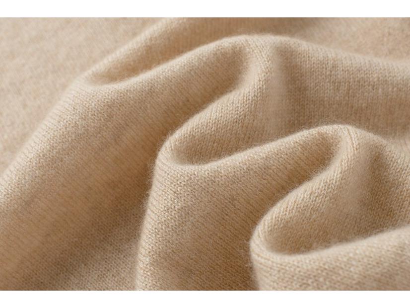 Women's Plus Size 100% Pure Cashmere Loose Warm Polo Collar Sweater