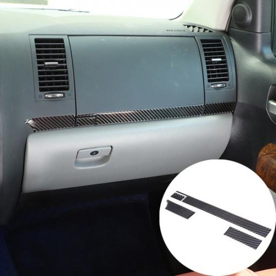 Kohlefaser Beifahrer Armaturenbrett Panel Aufkleber Streifen Für Toyot Tundra 2007-2013