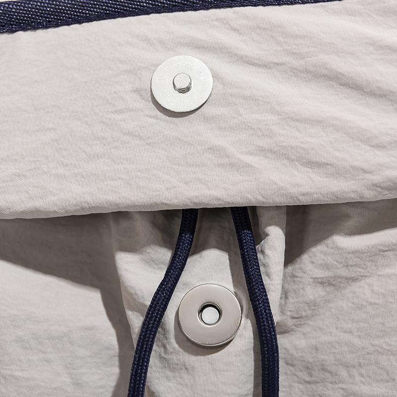 Waterproof Backpack with Front Pocket Nylon Solid Color Casual Backpack