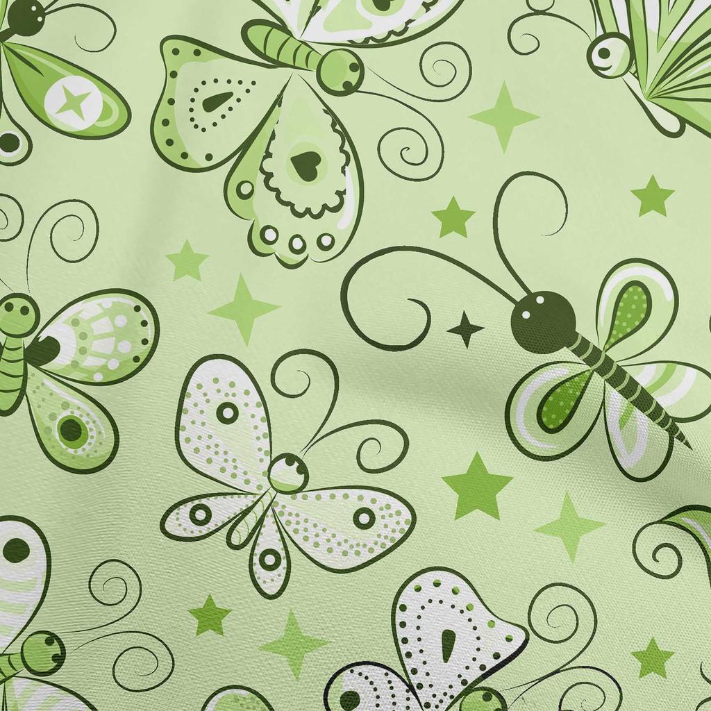 oneOone Cotton Flex Dark Yellow Fabric Butterflies Sewing Fabric By The Yard Printed Diy Clothing Sewing Supplies 40 Inch