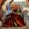 Grizzly Lemmings Flanelldecke Weich Warm Ganzjahresdecke, Design für Camping, Autoreisen, Wandern Sofa, Bett, Büro Perfektes Geschenk für Partys