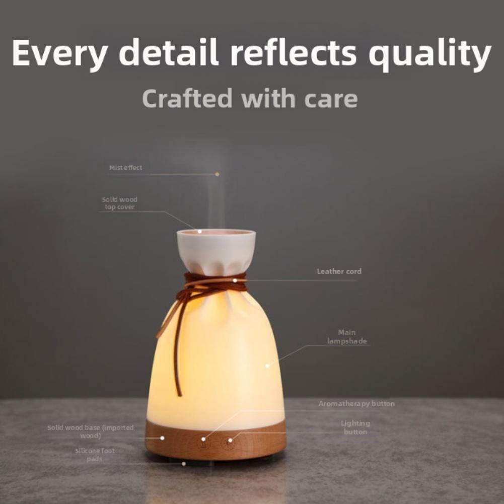 Oil Diffuser and Humidifier with Warm White Light for Aromatherapy at For Home and Yoga Practice with Automatic Shut Off