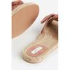 H&M Ribbon Detail Suede Mule Beige/Antique Rose
