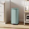 30L Kücheneimer, Kompakter Tretmülleimer mit Soft-Close und Stay-Open Deckel, Herausnehmbarer Inneneimer für Küche, Zuhause, Büro, Grün