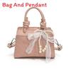 Minimally Design Spliced Children Casual Single Shoulder Square Bag Pendant With