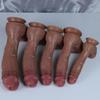 Realistic Liquid Silicone Dildo, Soft Skin Feel Penis Toy, 5 Sizes Available, Flexible Adult Toy for Beginners & Couples, Non-Electric Battery Free