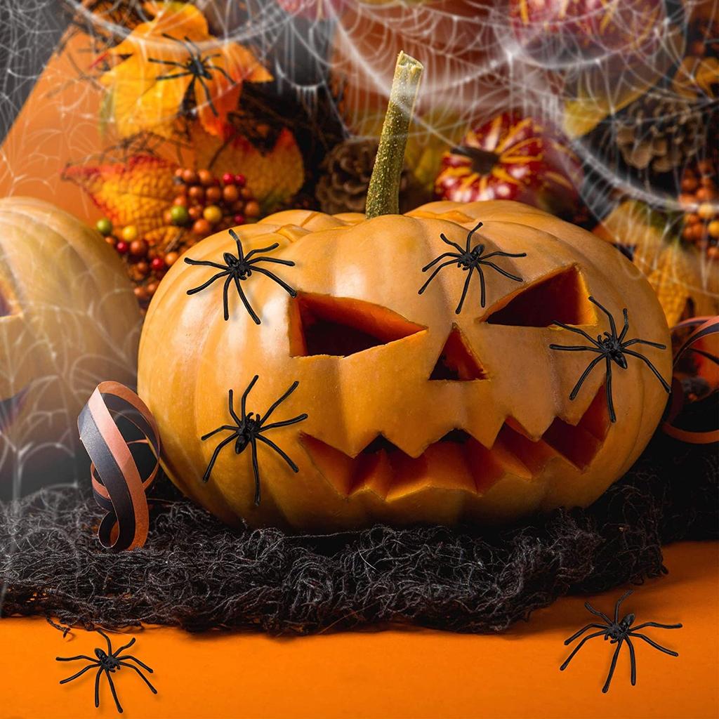 20 PC Halloween Plastic Black Joking Toys Decoration Realistic