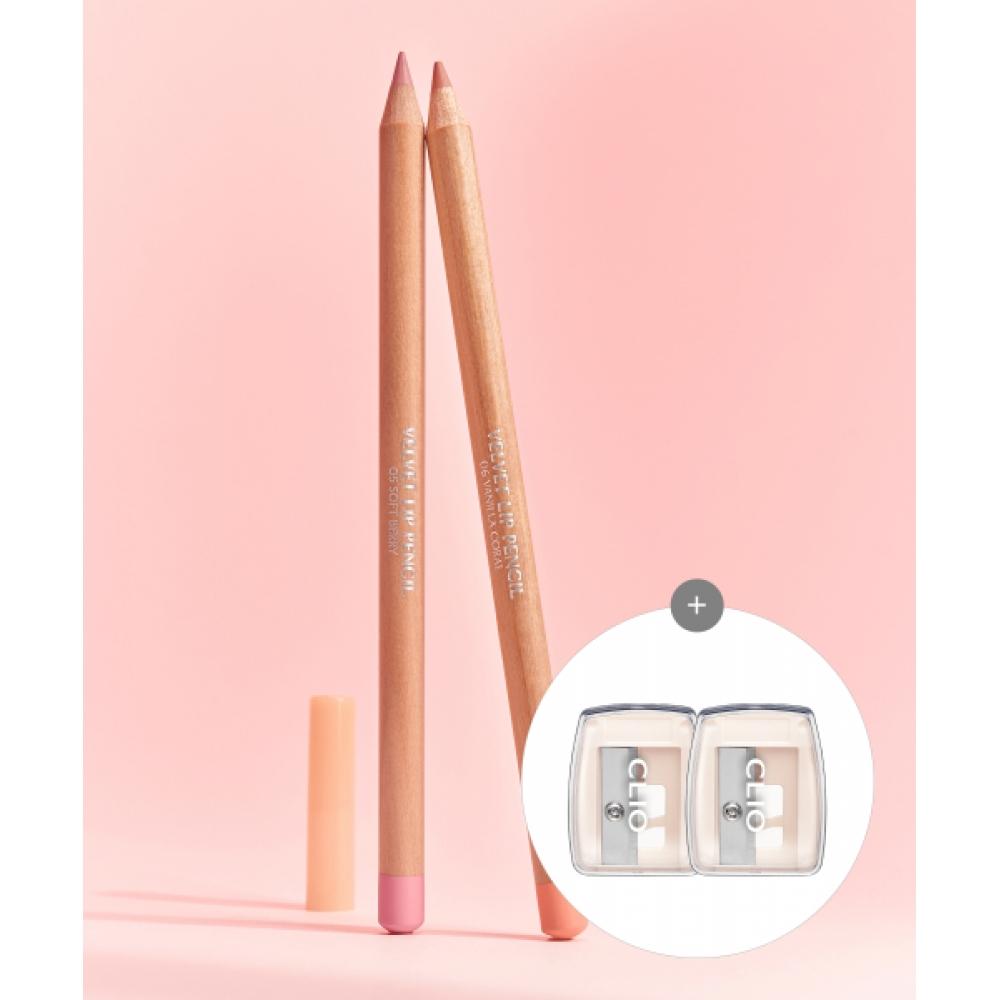 

Clio [2pack] Velvet Lip Pencil Project [main Product+sharpener] [gift] Cleansing Foam 15ml 005 Softberry/005 Softberry