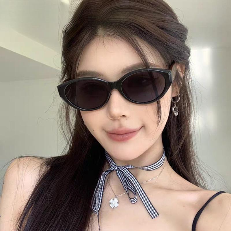 Cat Eye Sunglasses Men'S And Women'S Sunglasses Wood Grain Legs High Quality Spice Girl High Sense Polarized Glasses Fashion