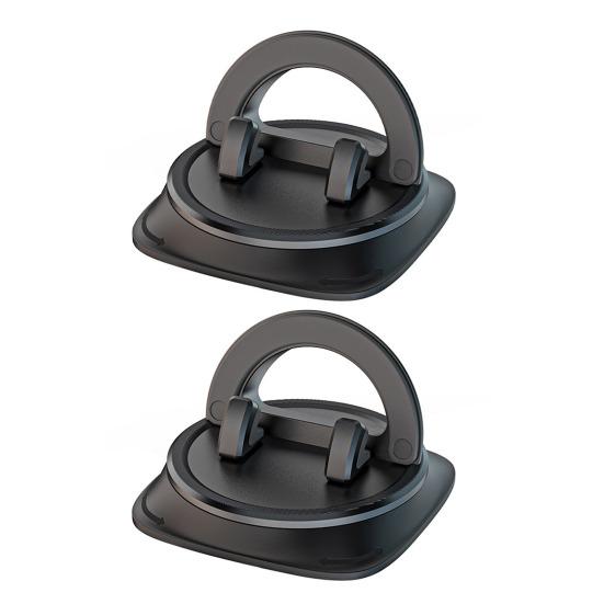 Dashboard Phone Holder 360 Degrees Rotatable Mobile Phone Stand Hands-free Navigation Car Mount with Clip-On Silicone Base