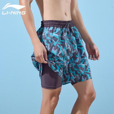 Li-Ning Doppellagige Badehose für Herren