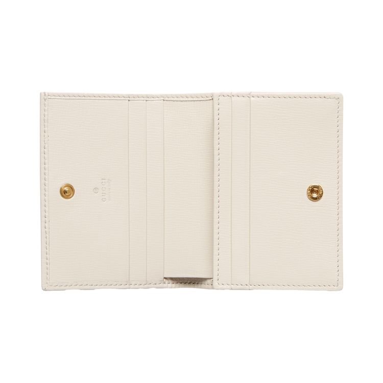 Gucci Horsebit 1955 Card Case Wallet GG Supreme/White Women Wallets Tan 621887-92TCG-9761