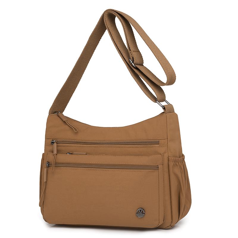 Women's Waterproof Nylon Multilayer Crossbody Bag Ladies Large Capacity Handbags Purse Female Casual Shoulder Pillow Bags