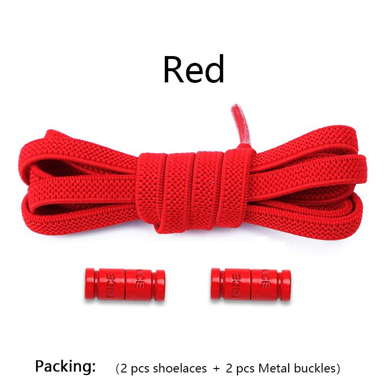 New Elastic Laces Sneakers Capsule Lock Boots Shoelaces Without ties Kids Adult No Tie Shoe laces Flat Rubber Shoelace for Shoes