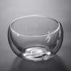 Double-Layer Transparent Borosilicate Glass Bowl for Fruit, Yogurt, Baking, and Salads