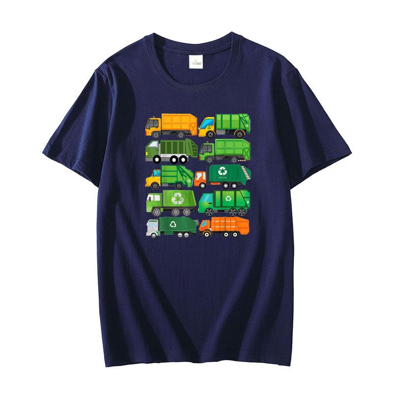 

Garbage Truck Recycling Day Trash Waste Separation Birthday T-Shirt Aesthetic Clothes Graphic Tee Tops for Kids Adults Gifts 4XL