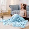 Thick Polyester Plush Fleece Blanket With Double Layer Warmth For Home Use Sleep