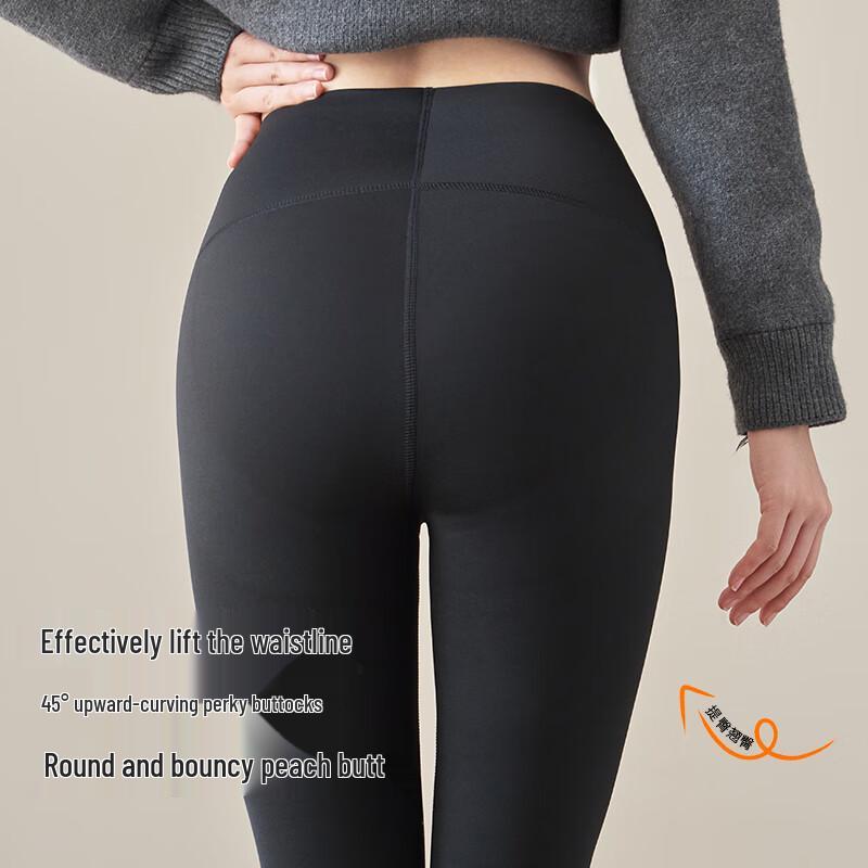 Yuzhaolin Women's Fleece Lined High-Waist Shark Leggings