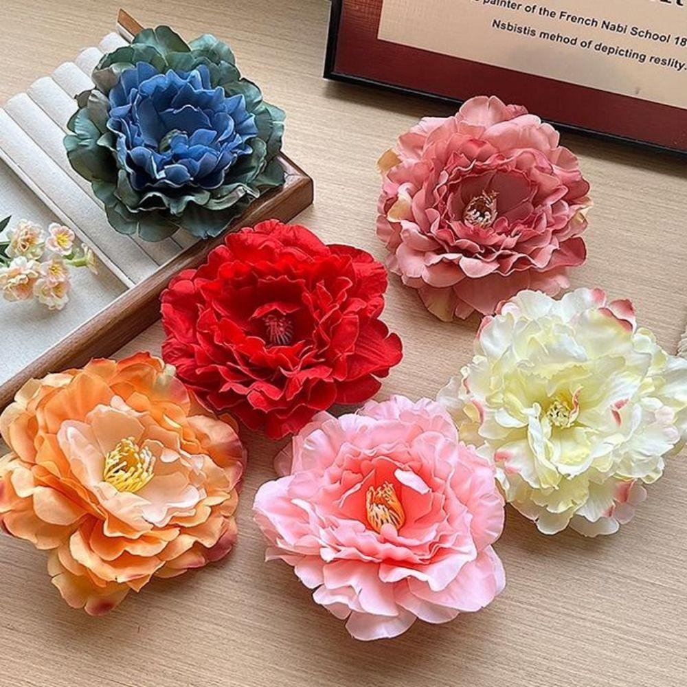 14cm Brooch Pin Simulation Girl Hairpins Fashion Flower Hair Clip  For Beach Vacation
