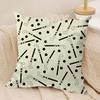 Housse de coussin Rétro Golf Tissu Peluche Doux Housse de coussin Imprimée Double Face pour Toutes les Saisons Décoration Intérieure Moderne Cadeau