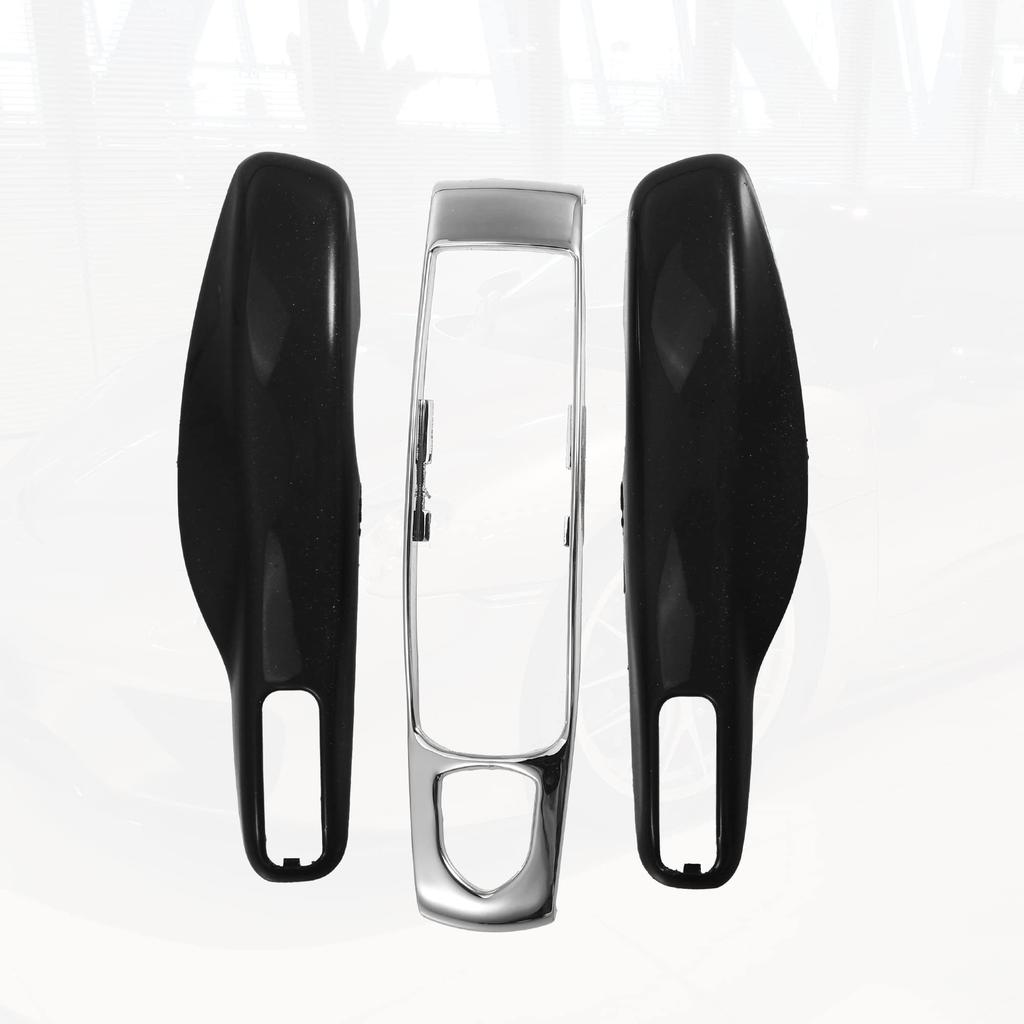 ACROPIX Car Remote Key Cover Case for Porsche and Macan, Black, 3-Piece Set