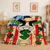 Monopoly Dollar Rich Game Cartoon Flannel Blanket Soft Warm Throw Blanket for Bedroom Living Room Bed Travel Camping Picnic
