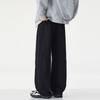 American trendy brand versatile elastic waist scimitar design sweatpants men's trend loose wide-leg sports casual long pants
