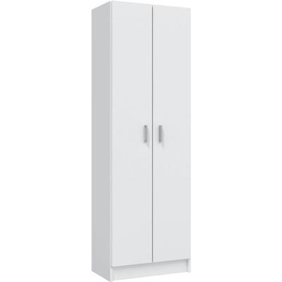 Shoe Storage Cabinet - Entrance Furniture - 2 Doors with Shelves - W59 X D37 X H180 Cm - Basic