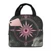 Gothic Blood Moon Pattern Insulated Lunch Bag for Women Children Portable Food Boxes Thermal Lunch Box Tote