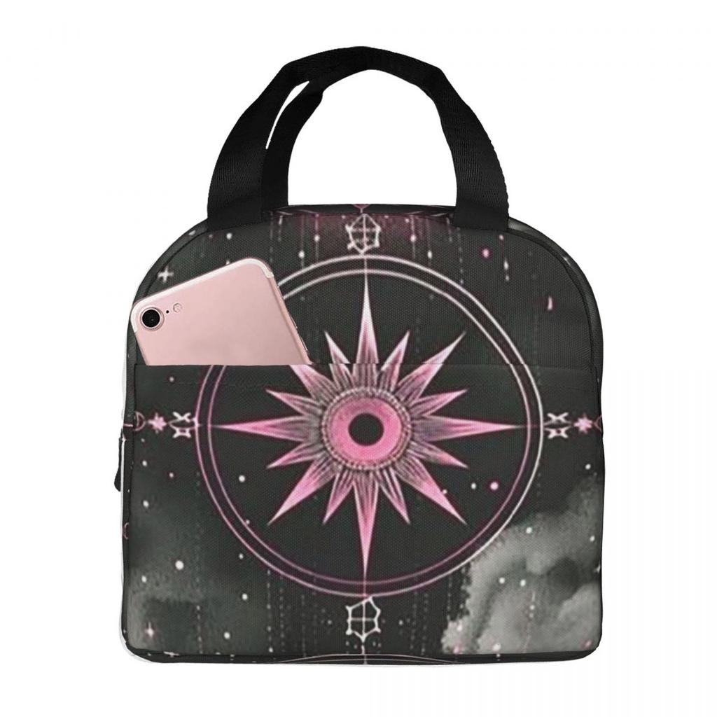 Gothic Blood Moon Pattern Insulated Lunch Bag for Women Children Portable Food Boxes Thermal Lunch Box Tote