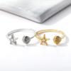 New starfish zir*****pen ring adjustable ring women's jewelry ring