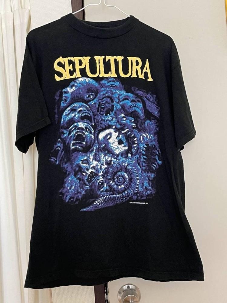 Новый! Хлопковая черная футболка унисекс Sepultura S-5XL S
