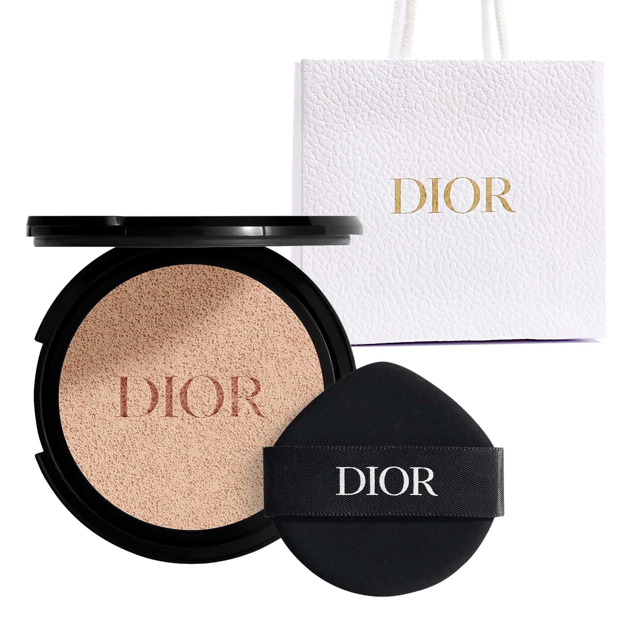 Diorskin Forever Glow Cushion Нейтральный 13 г Тональная основа-кушон Подарок с сумкой DIOR (Пополнение) (SPF50/PA+++) #1N