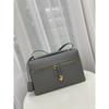New retro leather cowhide box bag lunch box bag casual large capacity portable shoulder women's bag