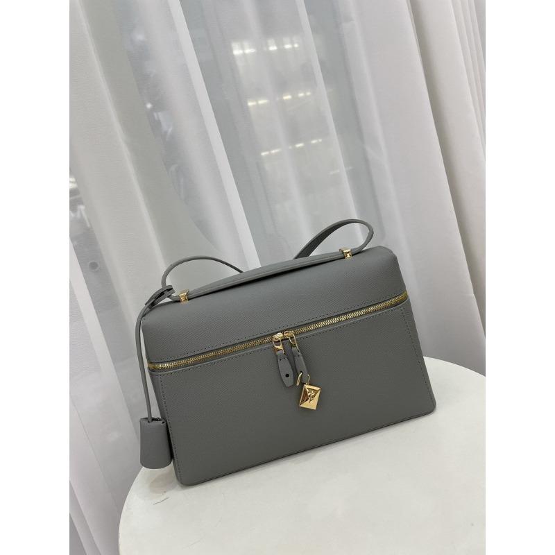 New retro leather cowhide box bag lunch box bag casual large capacity portable shoulder women's bag
