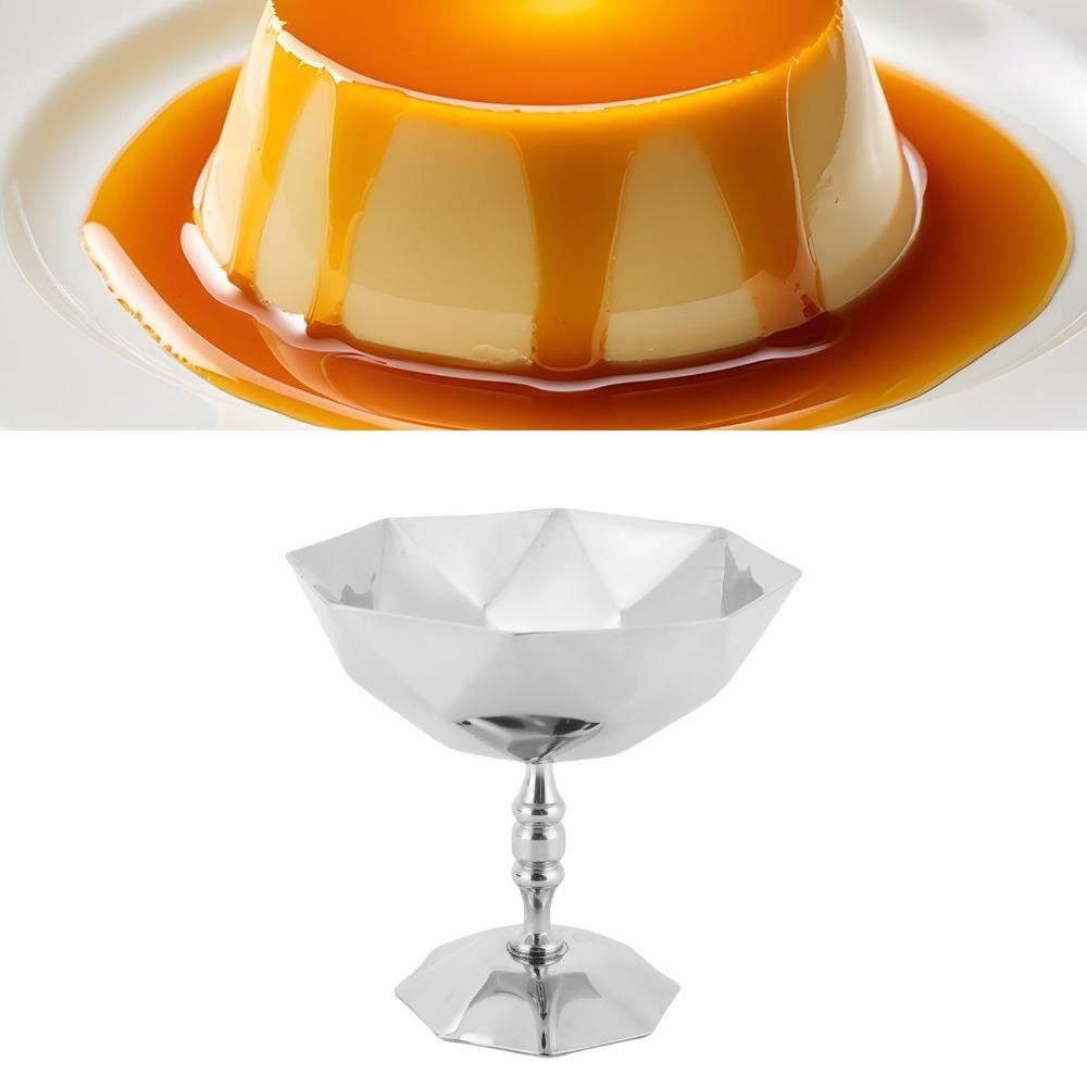 Round Deep Cup Serving Cup Smooth Mirror Food Cup Practical Treat Container Home Ice Cream