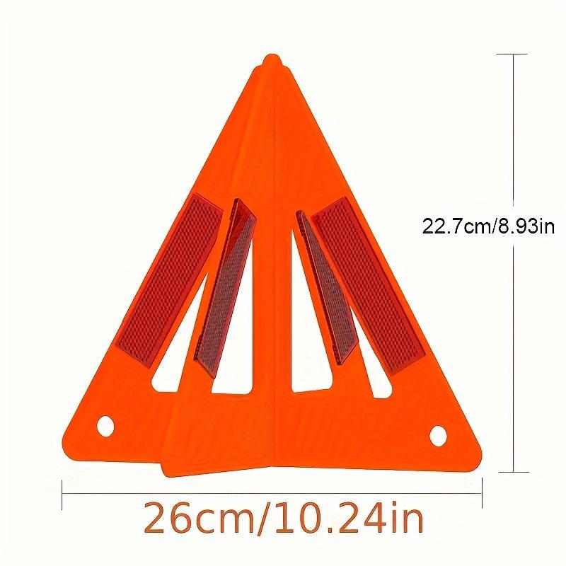 

Car Safety Reflective Triangle Warning Sign Kit Portable High Visibility Roadside Signal for Vehicles оранжевый