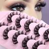 Gelockte Chemiefaser Falsche Wimpern Dicke Simulation Gelockte Natürliche Wimpern