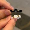 Fashion Natural Moonstone Obsidian Rings Minimalist Handmade Cute Black White Cat Bead Ring Women Party Accessories Jewelry Gift