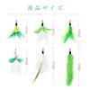 SONGWAY Cat Toy, Cat Teaser, Fluffy Insect Feathers, Replacement Feathers, Green