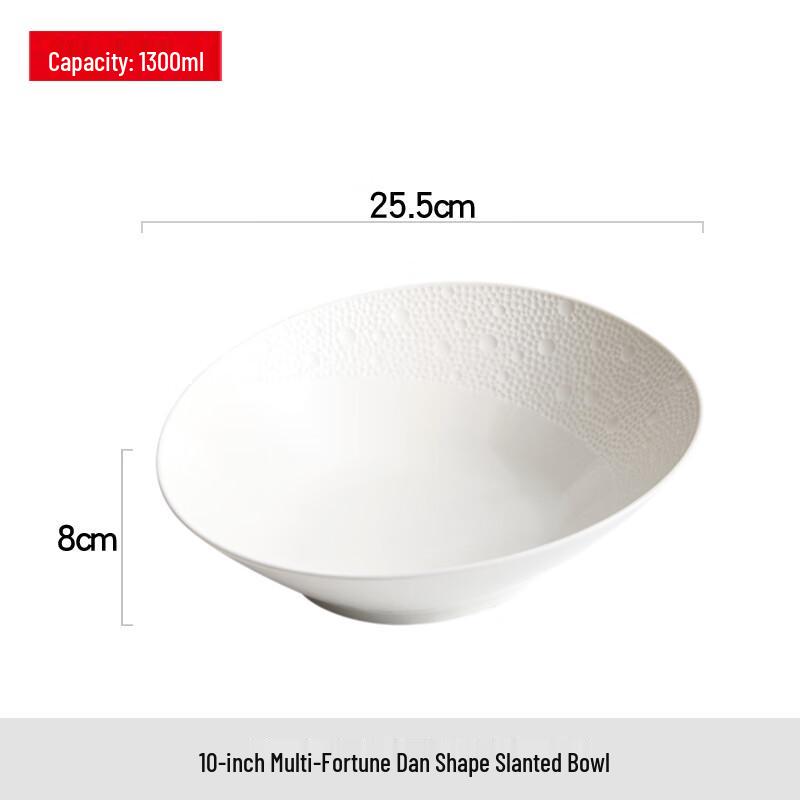 Luxury Ceramic Slanted Serving Bowl