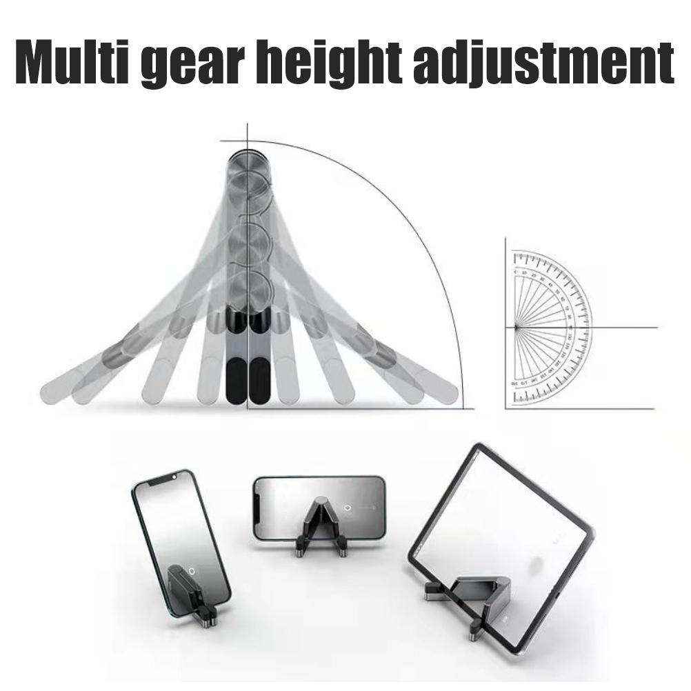 

Портативная подставка для сотового телефона, складная подставка из металлического сплава для стола, карманный держатель для мобильного телефона чёрный