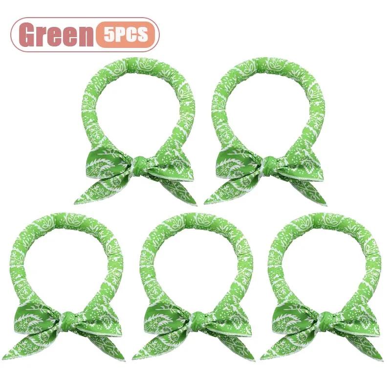 1-20PCS Summer Pet Cooling Scarf for Cats Dogs Ice Collar Cartoon Design Breathable Heat Relief Outdoor Travel Accessory
