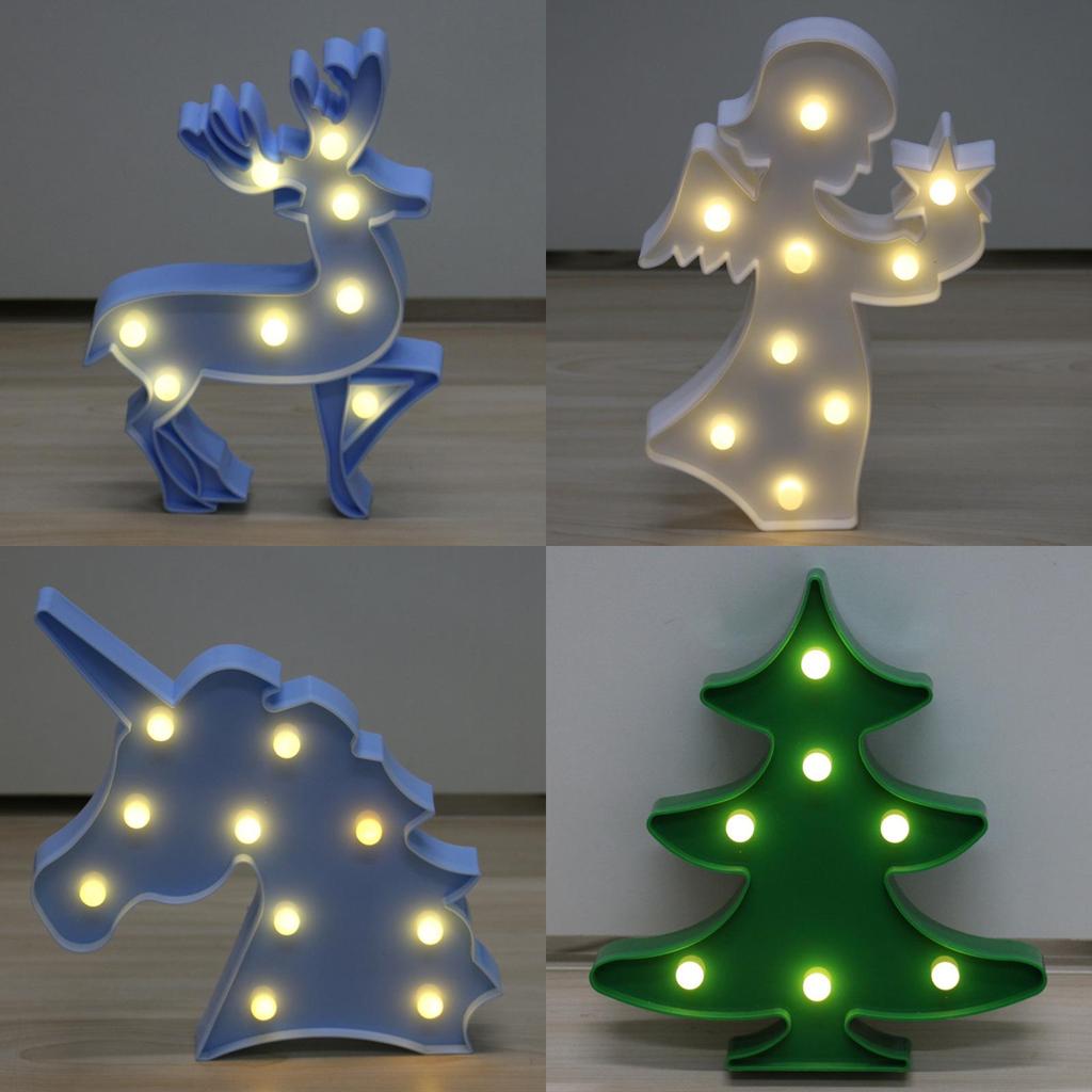 Unicorn Night Light With Star Shape Led Decor For Bedroom And Gift Use