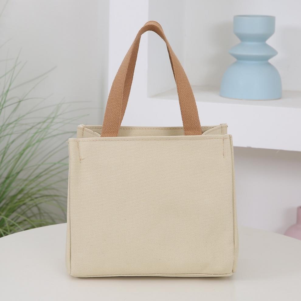 Versatile Canvas Tote Bag: Portable, Stylish, Ideal for Work, School, or Lunch