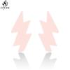 Punk Stainless Steel Lightning Earring for Women Sun Piercing Jewelry Cool Girls Personality Earrings Gifts Accessories