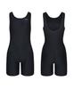 Jeteseu Women'S Soft Shield U-Back 3/4 Indoor Swimsuit Black L4A6311