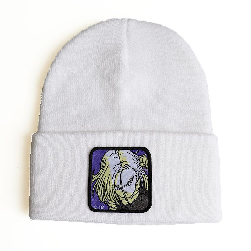 Anime Dragon Ball Character Knitted Hat, Woolen Hat, Hip-Hop Ski Pullover Hat