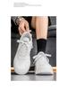 Men's Versatile White Summer Sneakers: Breathable Casual Thick-Soled Sports Shoes